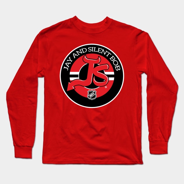 JAY AND SILENT BOB NJ DEVILS Long Sleeve T-Shirt by Sergiofunk